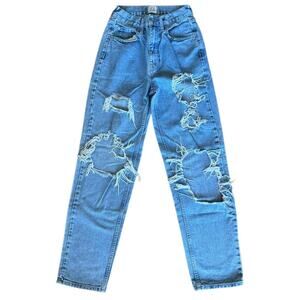 bdg high rise baggy light wash jeans
